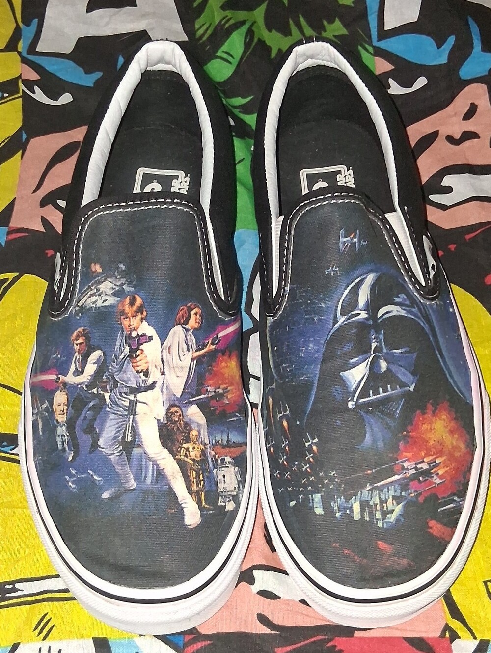 2014 Vans Star Wars Vintage Slip On Shoes